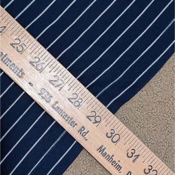 Land's End supima cotton striped turtleneck long-line tunic soft cozy Peru XL/18 - Picture 5 of 9